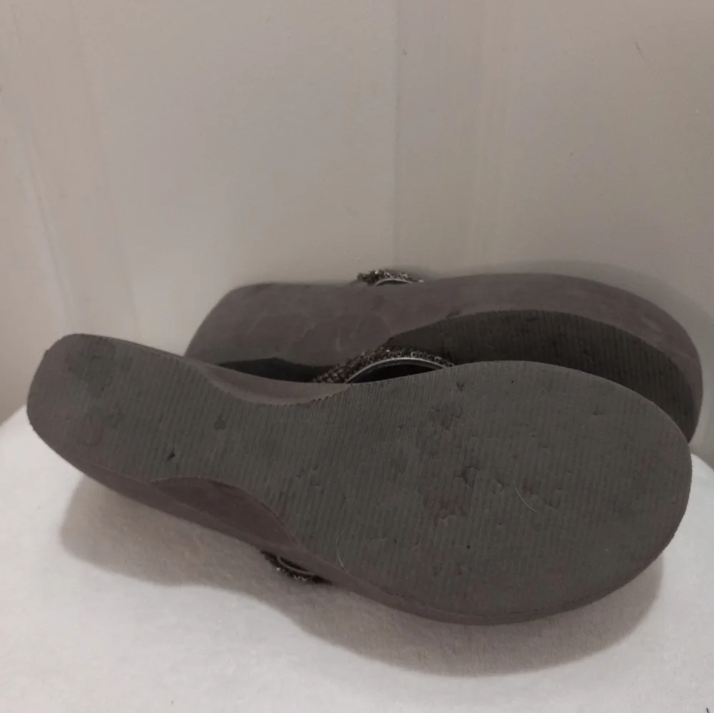Nine West N-Eclispe3 Grey Wedge Sandle 2.5